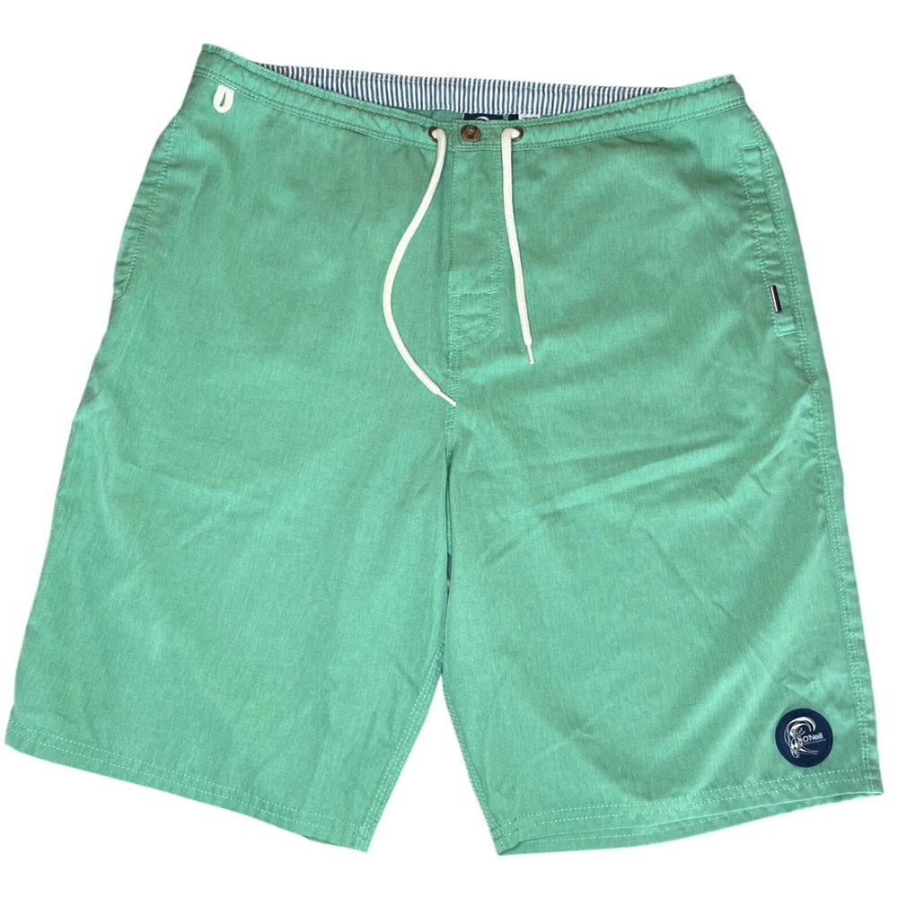 ONeill Jack ONeill Collection Mens Green Board‎ Shorts Swim Trunks Size 33